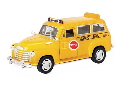 Модель Kinsmart- Машинка  1:36 Шевроле школьный автобус в инд.кор.,KT5005W