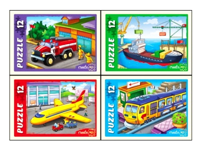 ПАЗЛЫ 12 элементов. НУЖНЫЙ ТРАНСПОРТ кратно 32