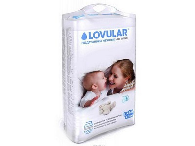 Подгузники детские LOVULAR HOT WIND (ЛОВУЛАР ХОТ ВИНД),  L 9-13 кг, 54 шт/уп