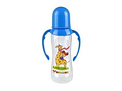 Бутылочка с талией и ручками 250 мл ПП 1908