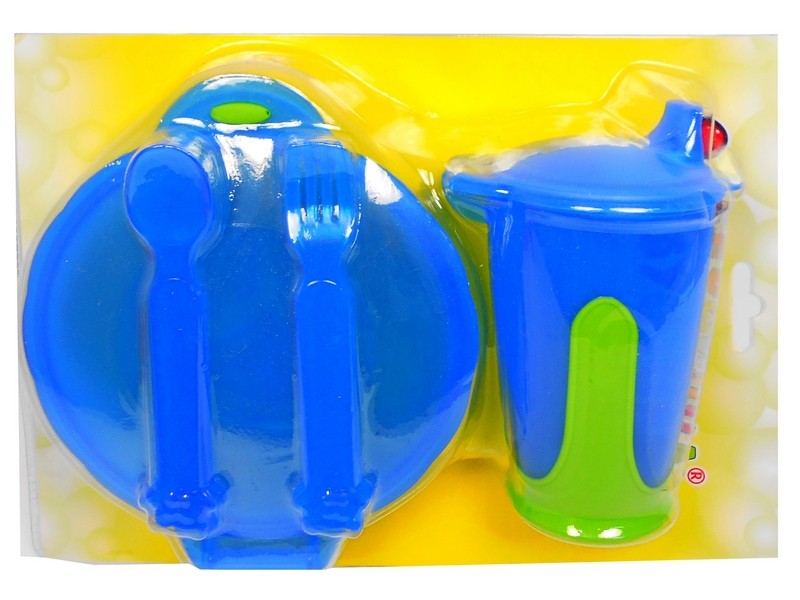 Набор детской посуды подарочный (цвета в ассортименте) 121
