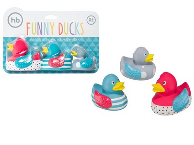 Набор ПВХ-игрушек для ванной "FUNNY DUCKS"