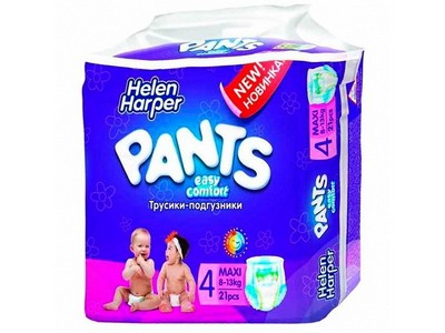 Детские подгузники-трусики Helen Harper Easy comfort Maxi (8-13 кг.) 21 шт.