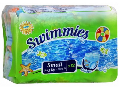 Детские трусики для плавания Swimmies Small (7-13 кг.) 12 шт.