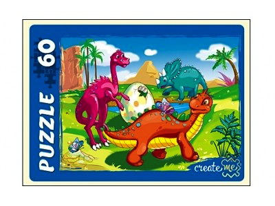 ПАЗЛЫ 60 элементов. ДИНОЗАВРЫ