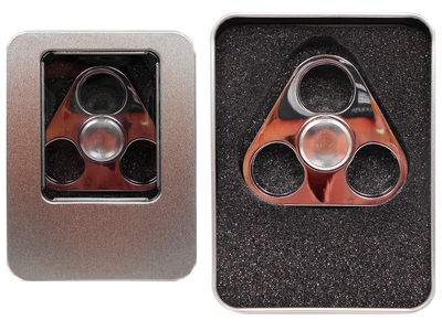 Спиннер металл. Треугольник в металл. кор. №27