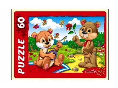 ПАЗЛЫ 60 элементов. ПЛЮШЕВЫЕ МИШКИ