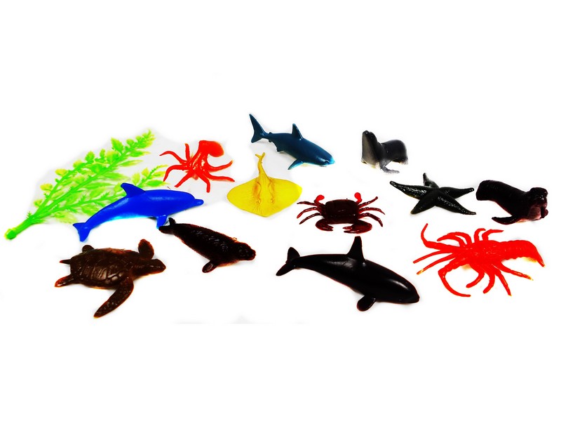 Набор Морские животные (пластик) в пак. 866-В411