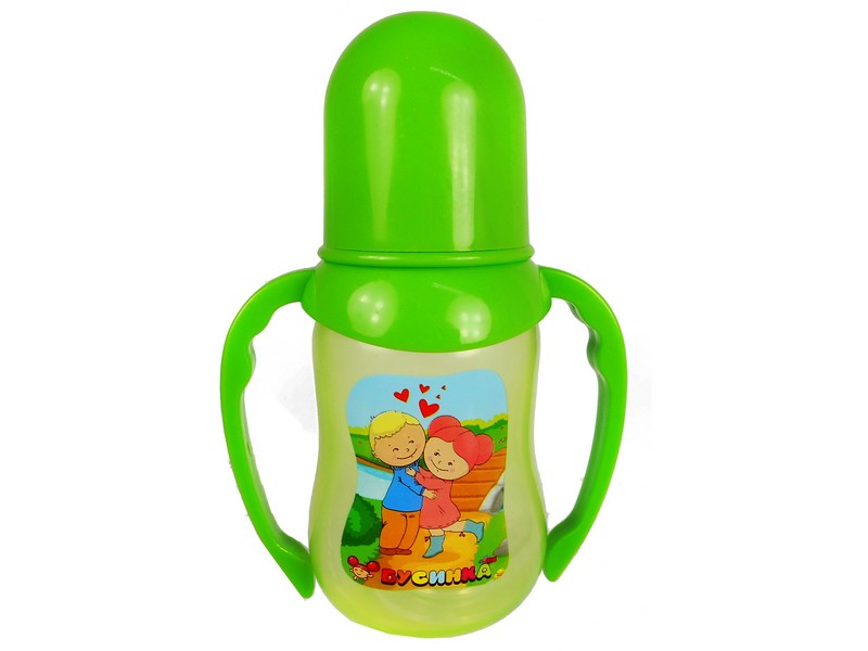 Купить оптом Бутылочка с ручками и талией 125 мл 1915 в Луганске