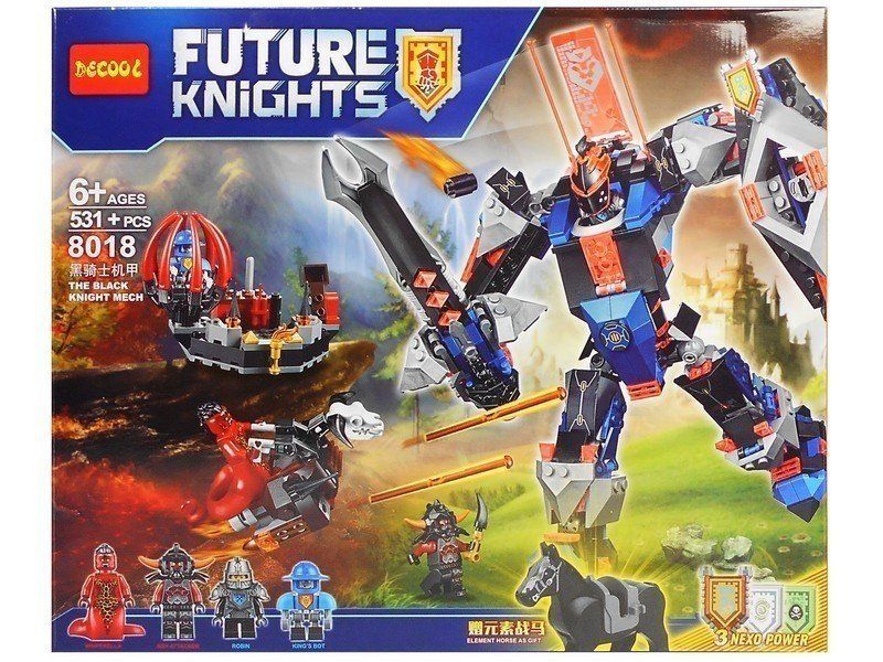 Конструктор Future Knights 531 дет. в кор. 8018