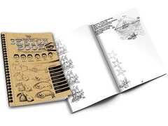 Книжка-раскраска серия Sketch book