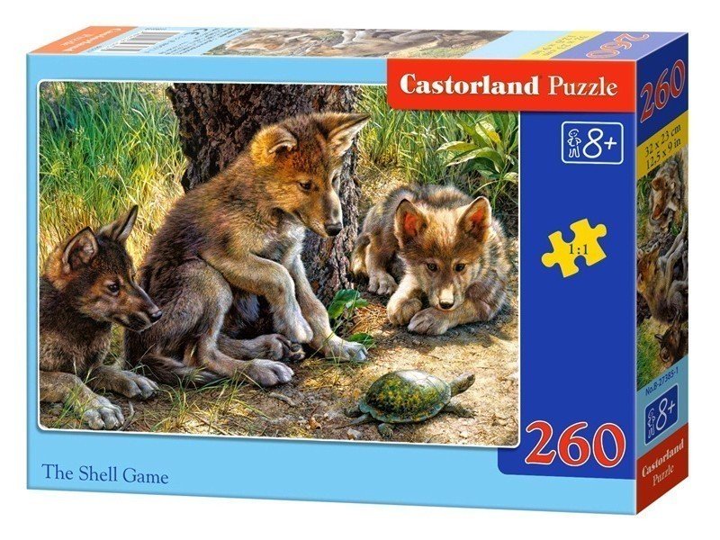 Пазлы Castorland 260 Волчата и черепаха