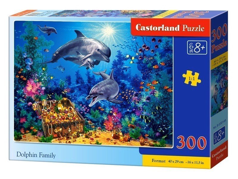 Пазлы Castorland 300 Семья дельфинов