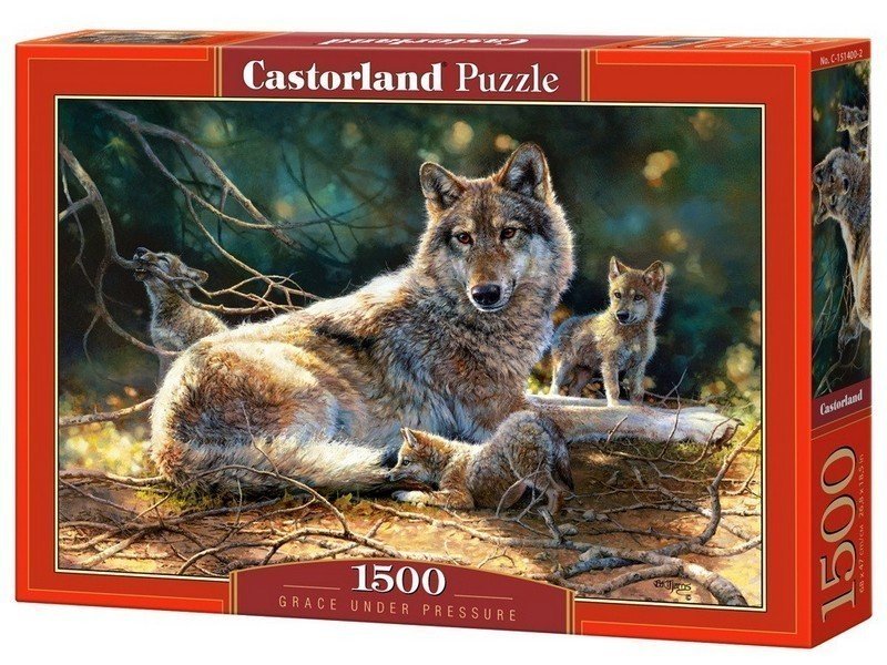 Пазлы Castorland 1500 Волчица и волчата