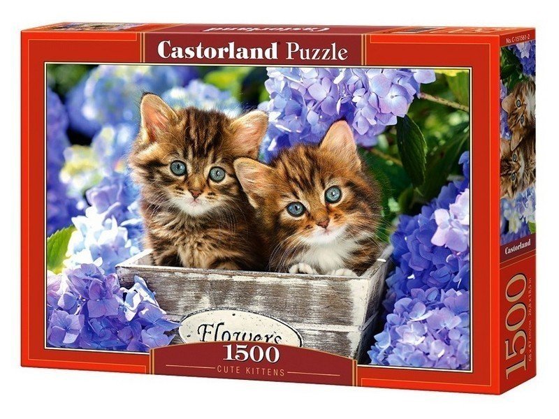 Пазлы Castorland 1500 Котята в коробке