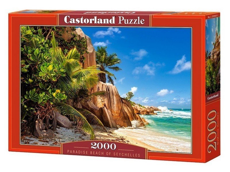 Пазлы Castorland 2000 Райский пляж На Сейшелах