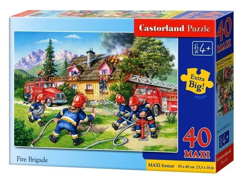 Пазлы Castorland 40maxi Пожарная бригада