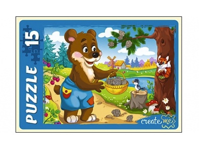 МАКСИ-ПАЗЛЫ 15 элементов. МИШКА КОСОЛАПЫЙ