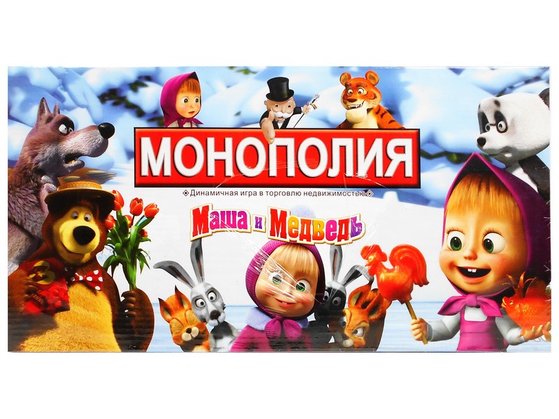 Настольная игра Монополия Маша и медведь в кор. 2045R