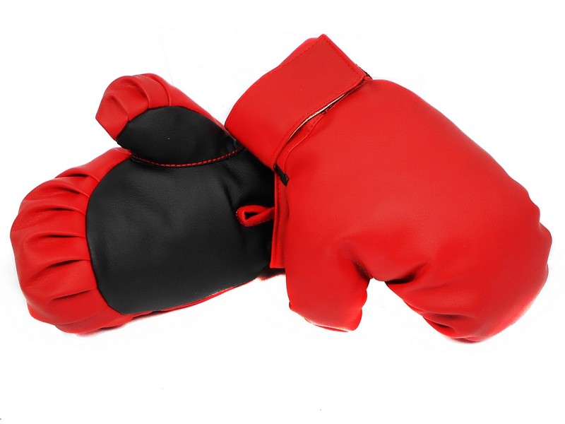 Перчатки боксерские (красно-черные)