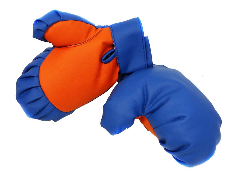 Перчатки боксерские (сине-оранжевые)