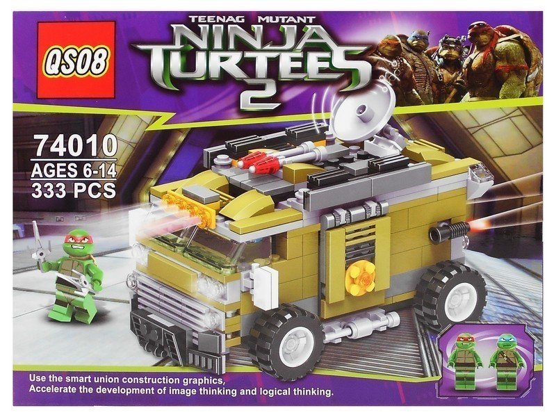 Конструктор Ninja Turtees-2 333 дет. 74010