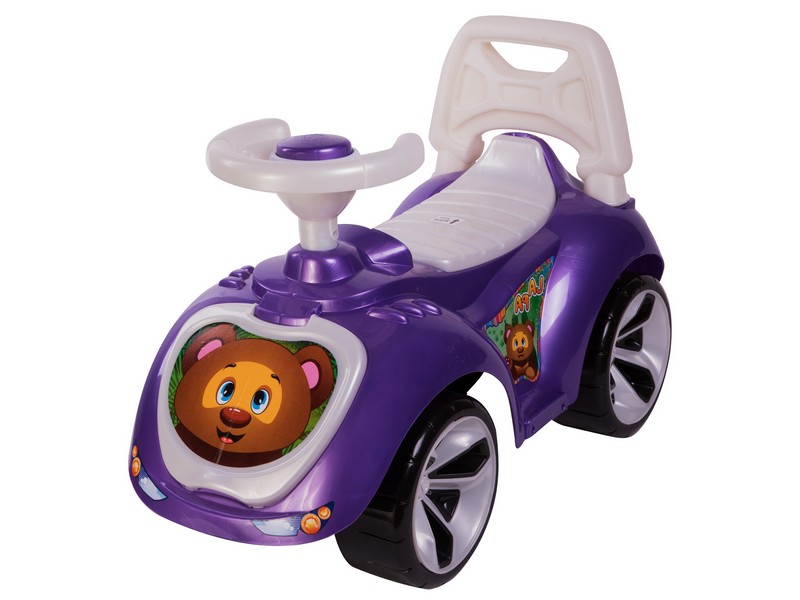 Машина-каталка Лапка фиолетовая