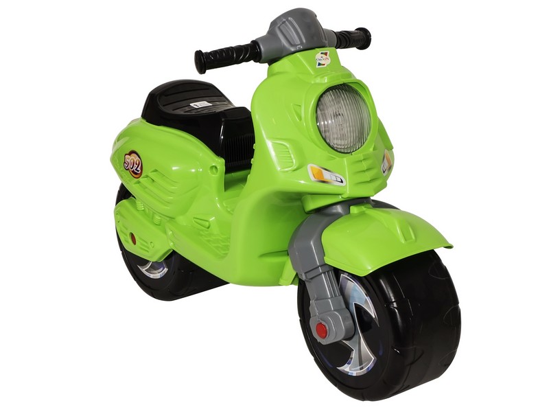 Мотоцикл-каталка 2-х колесный Скутер салатовый