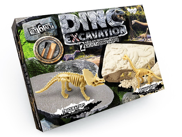 Набор для проведения раскопок серия "DINO EXCAVATION" динозаврики