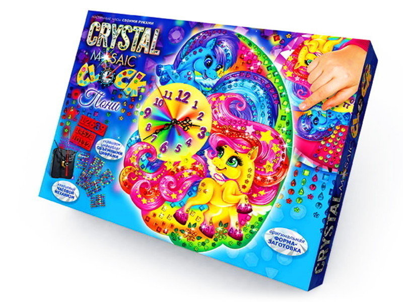 Набор креативного творчества "Настенные часы своими руками" серии Crystal Mosaic Clock