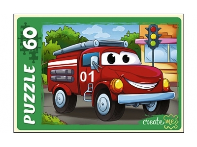 ПАЗЛЫ 60 элементов. ПОЖАРНАЯ МАШИНКА