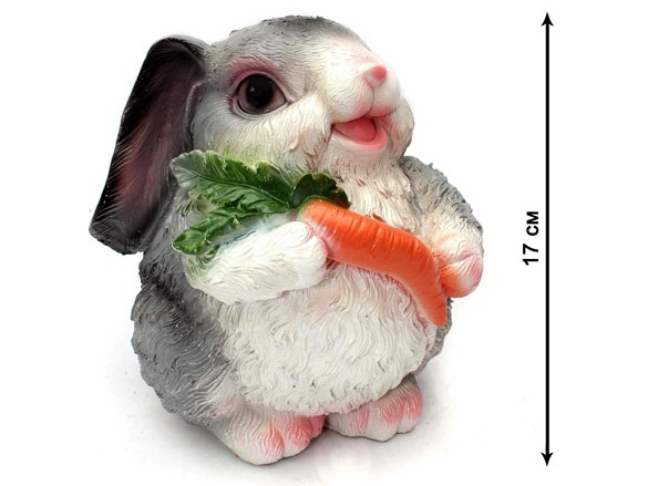Копилка "Кролик с морковкой" (17 см) КС-8316
