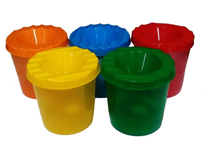 Стакан-непроливайка одинарный ЦВЕТНОЕ АССОРТИ С-8993