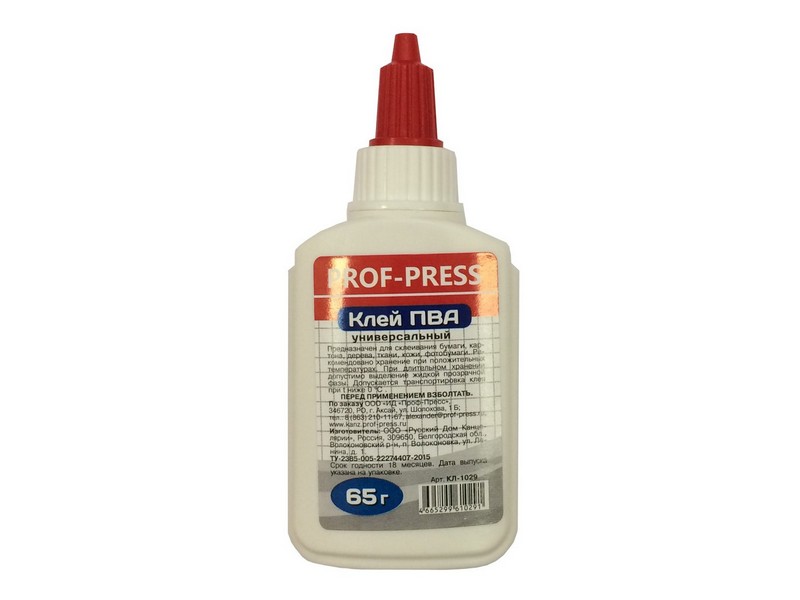 Клей ПВА 65 г с дозатором КЛ-1029