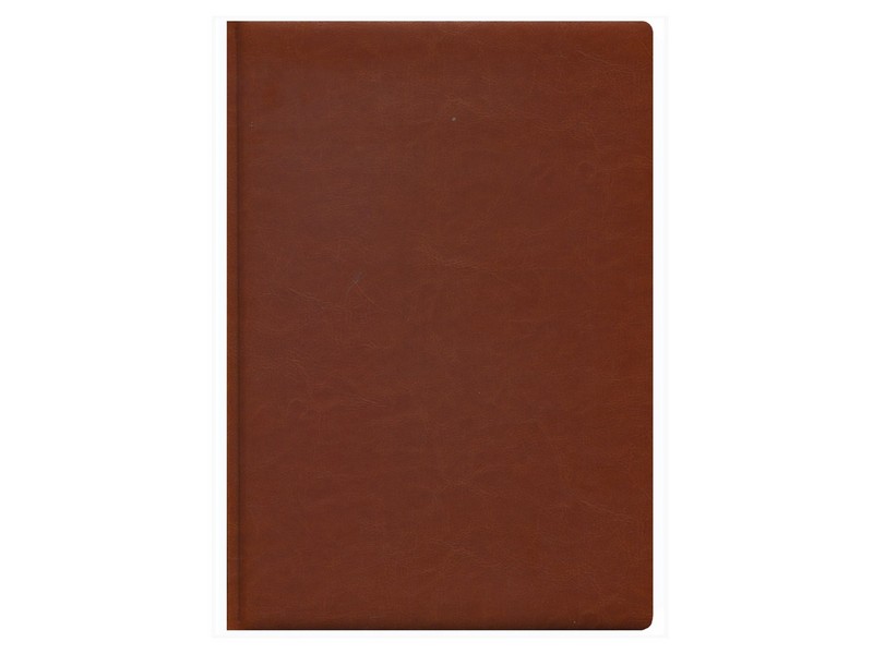 ЕЖЕДНЕВНИК А4 136л. недатир. ВИЛАДЖ светло-коричневый (136-0646) перепл.кожзам