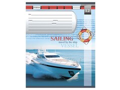 Тетрадь ЧАСТАЯ КОСАЯ ЛИНИЯ 12л. МИКС.м-81 (обл.-картон хромэр)