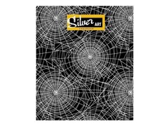 Тетрадь КЛЕТКА 48л. СЕРЕБРЯНЫЕ ЛИНИИ (обл. цвет. мелов.)