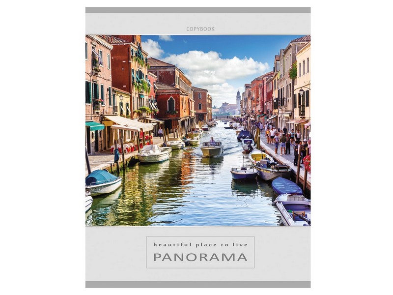 Тетрадь КЛЕТКА 60л. НЕЗАБЫВАЕМЫЕ ГОРОДА (обл. мел. картон)