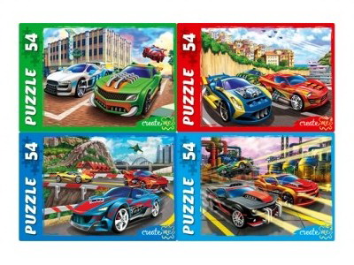 ПАЗЛЫ 54 элемента. ГОРОДСКИЕ ГОНКИ кратно 32