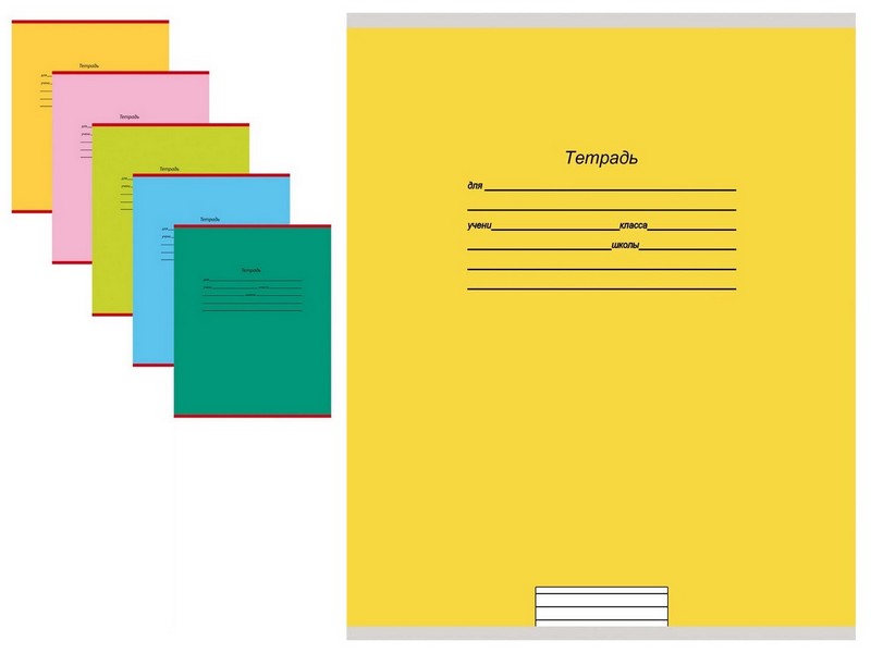 Тетрадь ЛИНИЯ 24л. УЧУСЬ НА "ОТЛИЧНО"-7 цвет.мелов.обл.,5 дизайнов в коробке (24-0142)