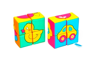 Кубики "Собери картинку" Предметы (8 кубиков)  335