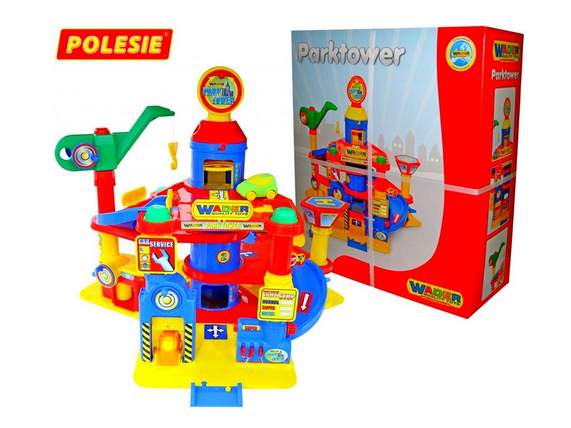 Паркинг 4-уровневый с автомобилями в коробке