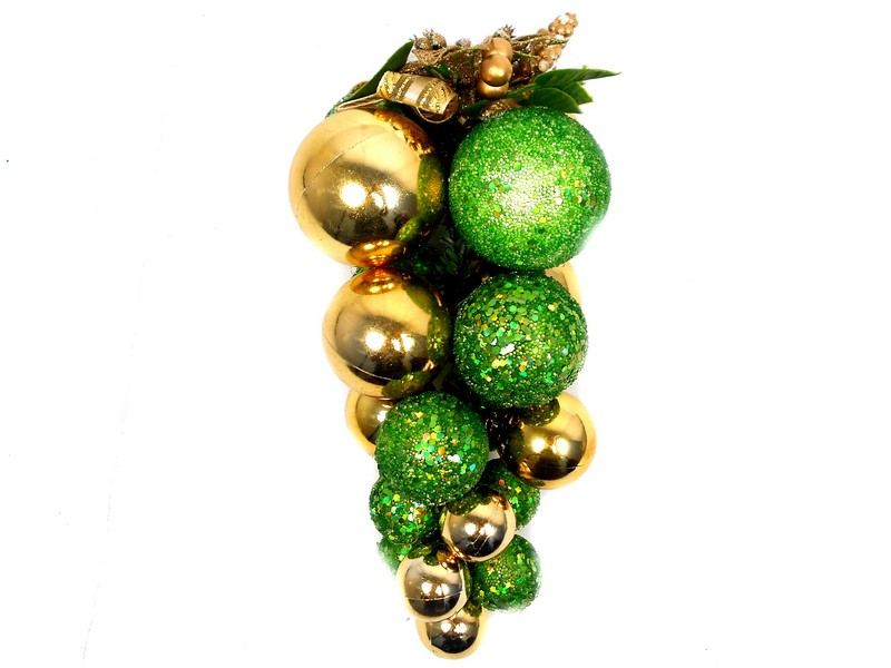 ГРОЗДЬ ШАРОВ 20СМ БЛЕСТЯЩАЯ/ОБСЫПАННАЯ БЛЕСТКАМИ И КОНФЕТТИ 2ЦВЕТА В ПАКЕТЕ