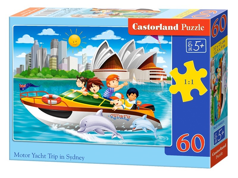 Пазлы Castorland 60 Моторная лодка в Сиднее