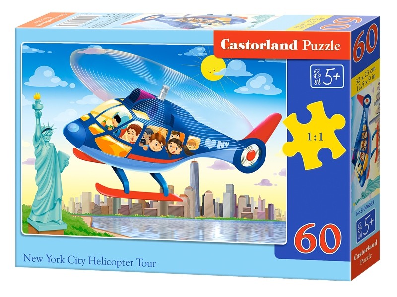 Пазлы Castorland 60 Вертолет в Нью-Йорке