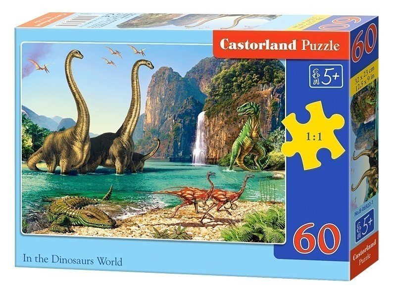 Пазлы Castorland 60 Мир динозавров