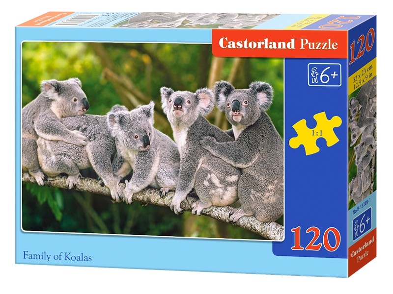Пазлы Castorland 120 midi Семья коал