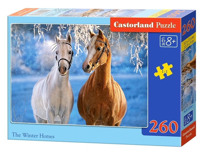 Пазлы Castorland 260 Лошади в снегу