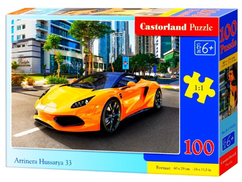 Пазлы Castorland 100 Желтый автомобиль