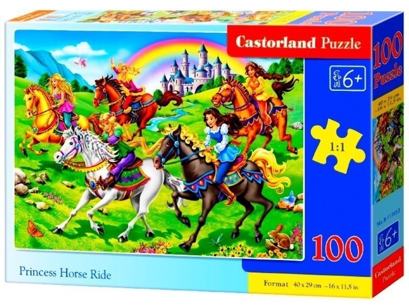 Пазлы Castorland 100 Принцессы на лошадях